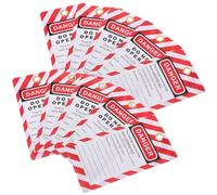 IMUSINICE 10pcs Warning Hanging Lockout Tag PVC Safety Tags Remain Securely Attached Ensure Employee Safety Industrial Settings