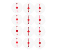 IMUSINICE 12pcs Blank Plastic Game Boards with Lightweight Erasable Spinning Arrows for Board Rotation Games Suitable for School and Home Activities
