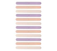 IMUSINICE 12pcs Multipurpose round Soft Synthetic Fibres Lip Brush for Concealer Application and Spot Covering with Lid, Efficient Makeup Tool for Women and Makeup Artists in Cold Seasons