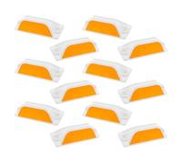 IMUSINICE 12pcs Rectangular Reflectors Sturdy Reflective Markers for Driveways and Road Pavement with Multi-Scene Use on Highways and City Streets