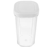 IMUSINICE 1500ml Airtight Pet Storage Jar with Lid for Cereals and Candy, Reusable Sealed Container, White Kitchen Storage Canister for Organising Dry Food