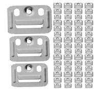 IMUSINICE 150pcs Stainless Steel Wall Panel Buckle Clips for Solid Attachment and Masking Surface Imperfections, Panel Mounting Clips Suitable for Residential and Commercial Spaces