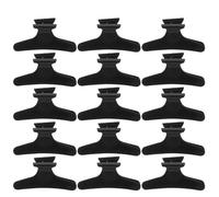 IMUSINICE 15pcs Black Plastic Hair Claws Hair Styling and Sectioning Clips for Women Resistant to Damage and Hold in Place for Professional Settings and Personal Home Use