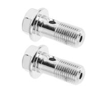 IMUSINICE 2 Sets Car Modification Stainless Steel Hexagon Head Machine Screws M10x1.00 with Single Hole Hollow Structure for Improving Modification Accuracy and Enhancing Oil Flow Efficiency
