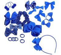 IMUSINICE 20pcs Blue Hair Accessories Set for Featuring Clips and Headbands, Easy to Wear and Will Not Pull Hair, for Daily Life and Christmas