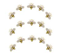 IMUSINICE 20pcs Nail Charm Alloy Nail Decor 0.51x0.39x0.20in Easy to Use Safe Creative 3D Bee Shape Manicure Accessories for Themed Party