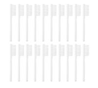 IMUSINICE 20pcs Prison Toothbrushes with Flat Brush Head and Short Handle, Plastic Mini Toothbrushes Designed for Inmates in Prison Environments, Soft Bristles for Effective Tooth Cleaning