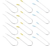 IMUSINICE 24Pcs Hot Curler Clips Replacement Set with U-Shaped Hot Roller Pins 1.9Cm, 2.54Cm, 3.81Cm for Electric Hair Rollers, Hair Clips for Curls Suitable for Women and