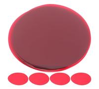 IMUSINICE 25pcs Red Video Light Color Correction Gel Stickers, Peel and Stick Removable Pet Diffuser Film for LED Ceiling Spotlight, for Dorms and Temporary Living Spaces