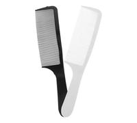 IMUSINICE 2pcs Curved Barber Fade Combs Flat Top Haircut Combs Professional-grade Plastic Hair Styling Reducing Pulling for Salon and Barber Shops