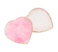 IMUSINICE 2pcs Nail Art Palette with Resin Agate and Pvc Material for Holding Pigments and Mixing Color, Suitable for Home and Beauty Salon Use, for Nail Polish and Eye Shadow Application