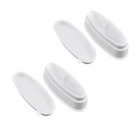 IMUSINICE 2pcs Plastic Nail Dip Powder Boxes Storage Case White Sturdy French Manicure Tray for Nail Art Creating Beautiful