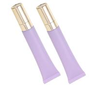 IMUSINICE 2pcs Refillable Eye Tubes Cosmetics Applicator Portable Essential Oil Dispenser Purple Matte Soft Tube Zinc Alloy Massage Head Eye Cream Essence Packaging