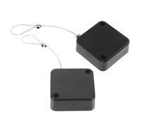 IMUSINICE 2pcs Retractable Theft Cable Holder Steel Wire Tether Lock Case with Telescopic Automatic Retractable Wire Box for Enhanced Security and Anti-Lost Protection