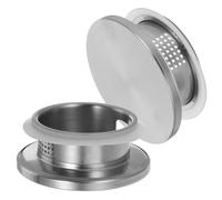 IMUSINICE 2pcs Stainless Steel Jug Lids with Rubber Seal, Straining Tea Leaves and Juices with Fruit Flesh, Featuring Two Water Outlet Ports and Reasonable Hole Design for Daily Use