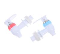 IMUSINICE 2pcs Water Dispenser Faucet Replacement Red and Blue Hot Cold Water Valve Spout with 14.8mm Screw Fixed Interface, Easy to Operate Universal Fit Plastic Tap for Beverage Dispenser