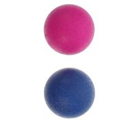 IMUSINICE 2pcs Yoga Pilates Balls for Exercise and Muscle Development, Tpe Material Pink and Blue Massage Balls to Balance and Support Fitness and Rehabilitation Training