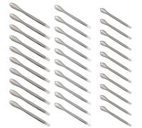 IMUSINICE 30pcs Stainless Steel Sampling Spoon Experiment Laboratory Medicine Spatula Set with Smooth Non-Stick Surface Rust-Resistant Simple and Generous Look for Chemistry Teaching