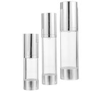 IMUSINICE 3Pcs Airless Pump Lotion Bottles Set 30Ml 50Ml 80Ml Leakproof Travel Size Toiletry Containers for Cosmetics and Liquid Toiletries