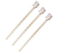 IMUSINICE 3pcs Copper Wire Gardening Antennas Plant Wire Stakes for Outdoor Vegetable Cultivation, Made of Copper and Wood, Promotes Healthy Root Growth and Saves Space