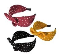 IMUSINICE 3pcs Creative Rabbit Ears Hairbands for Women Lightweight Cloth Headbands with Bowknot Design, Non-slip Fashion Hair Hoops for Fancy Ball and Holiday