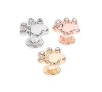 IMUSINICE 3pcs Decorative Watch Charms Watchband Nails Lightweight Alloy Delicate Shape Jewelry Style Non-fade Accessories for Silicone and Leather Watchbands