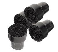 IMUSINICE 4pcs Black Thickened Non-skid Crutch Tips Replacement Cane Foot Pads Soft Wear-resistant Rubber Covers for Elderly Walking Sticks and Hiking Poles