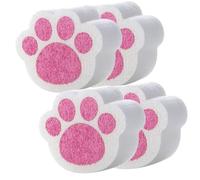 IMUSINICE 4pcs Cat Claw Shaped Dishwashing Sponges Made of Polyester Acrylic Foam, Versatile Non-Scratch Cleaning Pads for Mirrors and Bathroom Surfaces