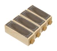 IMUSINICE 4pcs Handmade Wooden Queen Protector Cage for Beekeeping, Sturdy Wooden Bee Cages with Easy Observation Feature, Suitable for Bee Colony and Beehive Transport in Backyard Setups