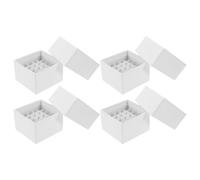 IMUSINICE 4pcs Lab Freezer Storage Boxes with Lid, Paper Material Vial Organizer Case Holds 25pcs 1.8ml and 2ml Centrifuge Tubes, Stable Cryogenic Storage for Laboratory and Ultralow