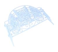 IMUSINICE 4Pcs Plastic Garden Border Ornament Picket Fencing Classic Simple Elegant Design Mothproof Convenient to Adjust for Patio and Household Garden Decor