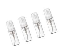 IMUSINICE 4pcs Refillable Empty Foaming Bottles for Traveling 50ml Small Plastic Mousse Bottles round Shape White Abs Material Suitable for Backpack