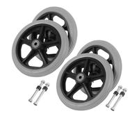 IMUSINICE 4pcs Replacement Wheelchair Front Wheels with Universal Compatibility and Lightweight Design, Plastic and Alloy Walker Casters for Smooth Rolling Mobility Aid Accessories
