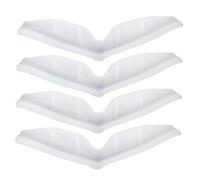 IMUSINICE 4pcs Silicone Eyeglasses Foggy Preventer Convenient to Clean Internal Bracket Mist Protector White for Everyday Use