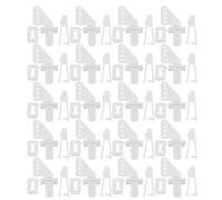 IMUSINICE 50 Sets Rc Airplane Control Horn with 4 Holes, Plastic Self Lock Design, Easy Installation, Including Clevis and Screws, Suitable for Model Aircraft and Rc Airplane Rudder Angle