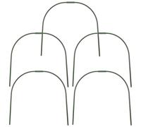 IMUSINICE 5pcs Green Poultry Run Tunnel Frame with Plastic Support Hoops for Outdoor Chicken Coop, Instant Assembly and Sturdy Design for DIY Poultry Run Tunnel Frame Setup