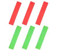 IMUSINICE 6pcs Court Line Marker Kit Flat Rectangular Pvc Spot Markers with Antislip Design High Visibility for Soccer Basketball Court Preparation and Temporary or Permanent Field