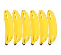 IMUSINICE 6pcs Inflatable Banana Pvc Pool Float Realistic Design and Flexibility for Party Decorations, Photo Props, and Fun Swim