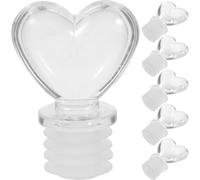 IMUSINICE 6pcs Multi-Functional Vintage Glass Bottle Caps with Plastic and Rubber Material, Versatile Decorative Aroma Bottle Plugs for Vanity Table and Home Decoration