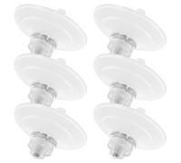 IMUSINICE 6pcs PVC Heavy Duty Suction Cups with Screw Nut Set, 45mm Reusable Adhesive Hooks Resistant to Aging and Wear, Versatile Use for Window and Home Storage