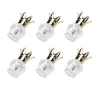 IMUSINICE 6pcs Refillable Nail Polish Bottles with Brush Caps, 12ml Small Glass Containers for Easy Carry and Safe Use, for Travel and Nail Art Storage Assorted Style Assorted style