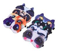 IMUSINICE 8pcs Cute Animal Pet Expression Eye Mask for Sleeping Cat Dog Cartoon Blindfold Eye Cover for Travel and Party Games