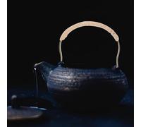 IMUSINICE Antique Copper Teakettle Handle with Anti-Scald Iron Frame and Hemp Rope Wrap, Small Size Replacement Teapot Grip Accessory for Korean and Japanese Style Teapots