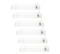 IMUSINICE Automatic Cigarette Display Rack 6Pcs 28Cm Shelf Pusher Tray with Divider for Retail Store Tobacco Organiser