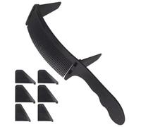 IMUSINICE Barber Hair Comb Set for Men S-Shaped Curved Styling Comb with Clip Guide Black Professional Hair Trimmer Accessory for Precise Men'S Haircuts and Beard Grooming
