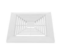 IMUSINICE Bathroom Ceiling Fan Vent Cover with Springs Replacement Parts for Square Ceiling Or Wall-mount Exhaust Fan, White Abs Material, Efficient Ventilation and Easy Installation