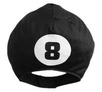 IMUSINICE Black Billiard Ball Party Hat Plush Headgear for Performers | PP Cotton Plush Build, Festive Costume Accent, Photo Props Setup, Club Gatherings and Theatrical Productions