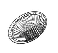 IMUSINICE Black Iron Art Hanging Basket with Hollowed Design, Three-Layer Fruit Storage Basket for Kitchen and Restaurant, Practical and Delicate Iron Fruit Bowl with Hanging Feature