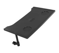 IMUSINICE Black Rectangular Abs Plastic Wheelchair Tray Table with Cup Holder Design, Detachable Dining and Cooking Lap Desk Accessory for Elderly and Senior Users