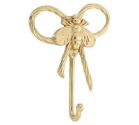 IMUSINICE Brass Bee Wall Hooks in Golden Colour, Multifunctional and Easy to Install Decorative Hanging Hooks for Keys, Bags, Towels, for Farmhouse Decor and Offices